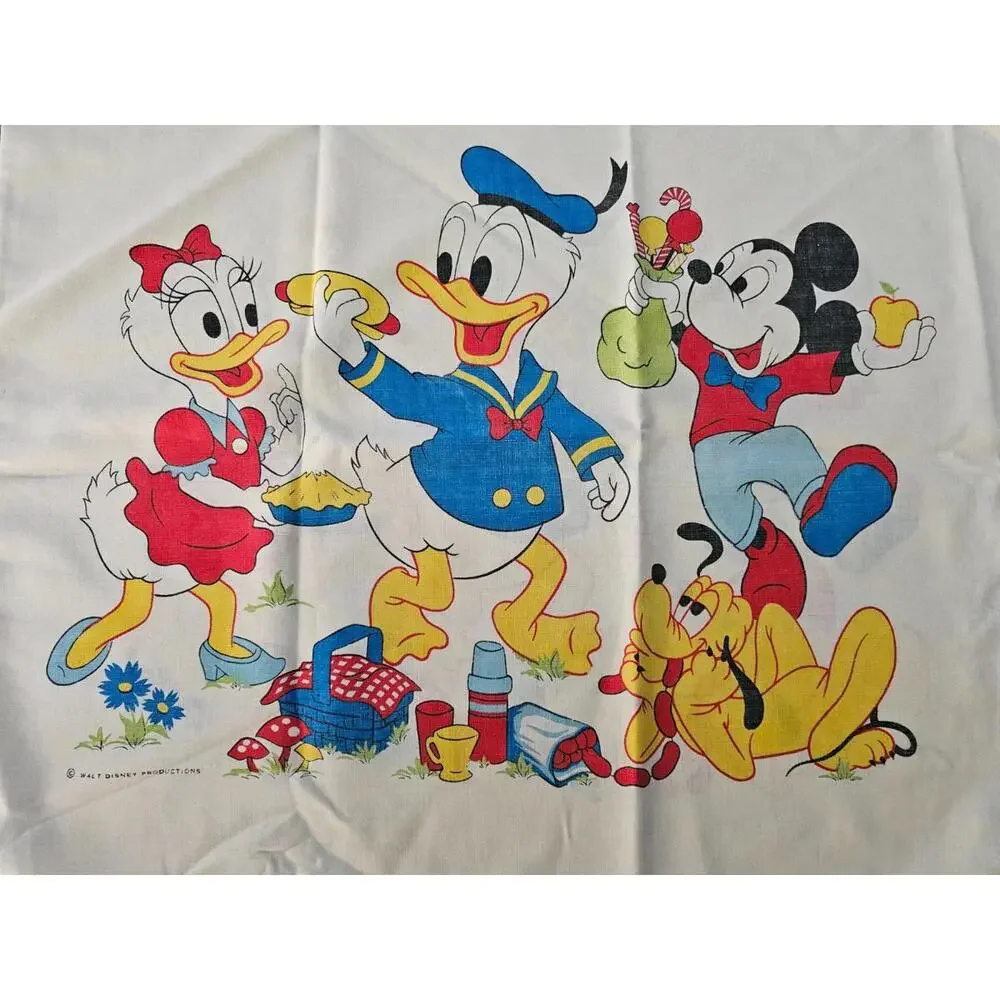 Vintage Walt Disney Productions Standard Pillowcase 42